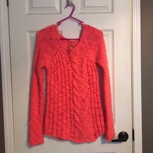 Hot pink/coral sweater